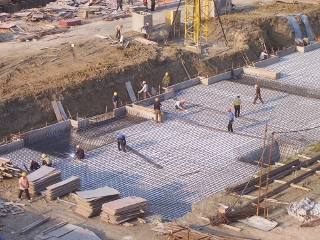 Использование бетона после расчетов на стройке